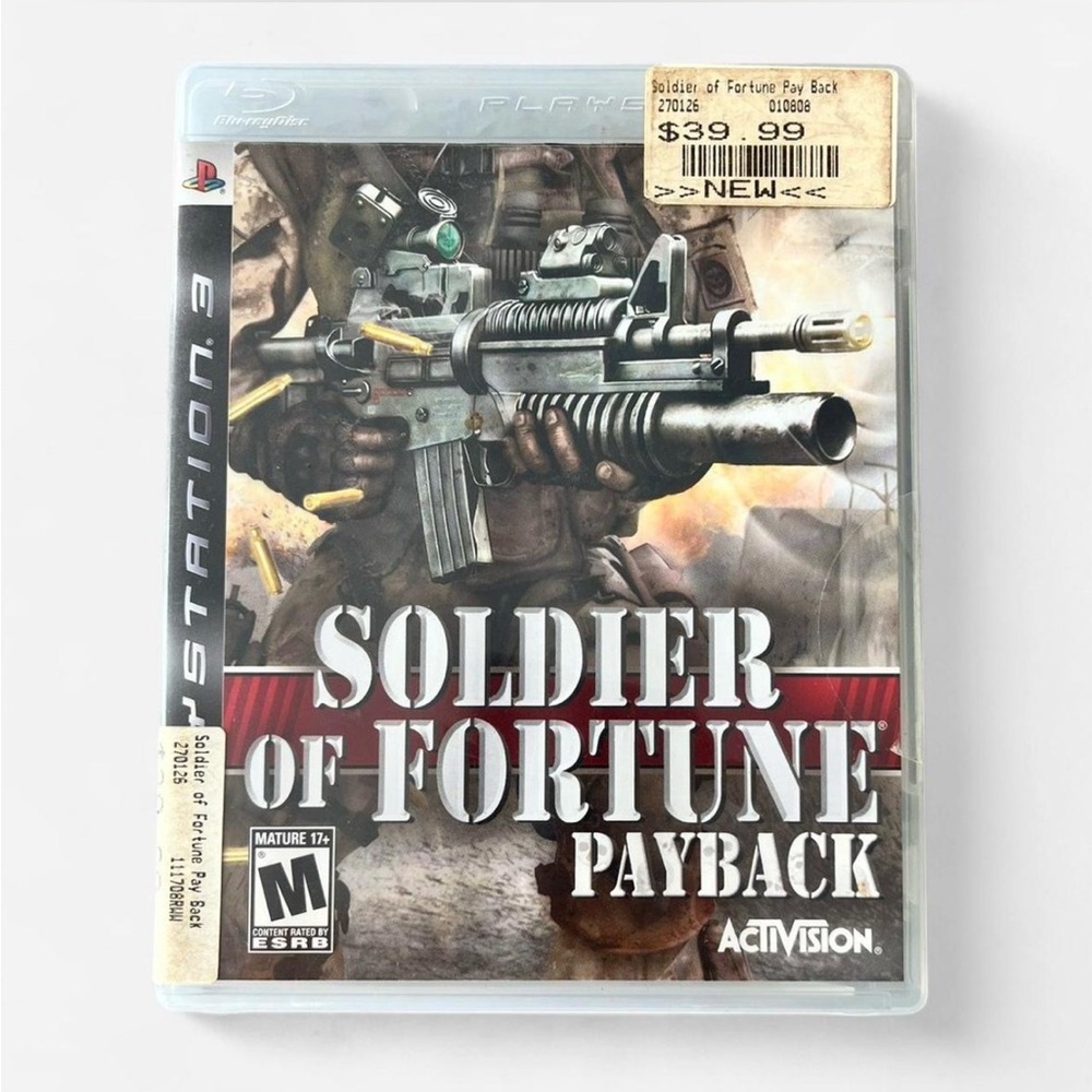 Sony PlayStation 3 Soldier of Fortune Payback 2007